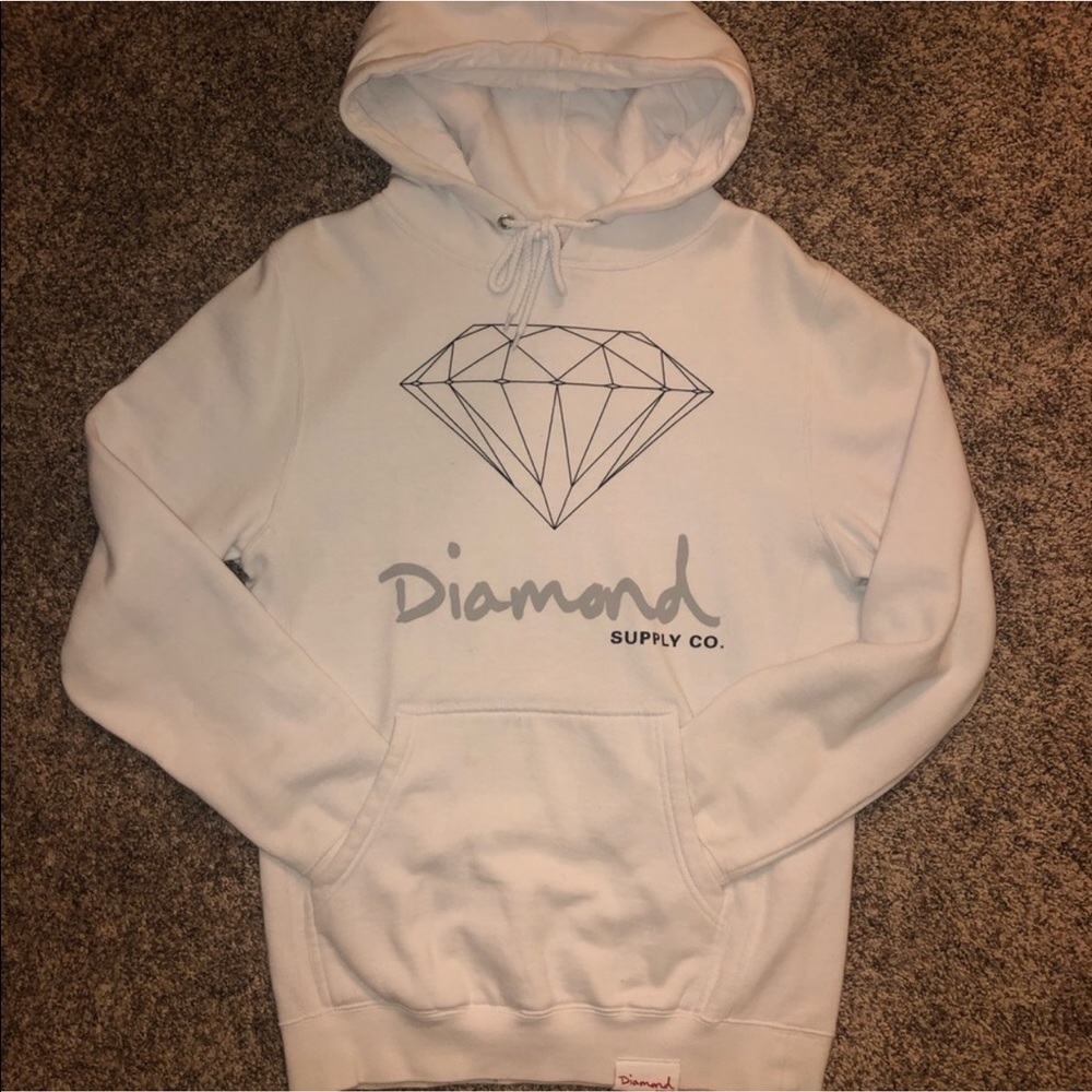 White diamond hoodie